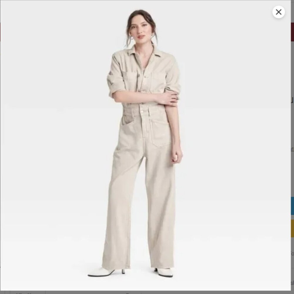 Universal Thread Denim Tan Pantsuit